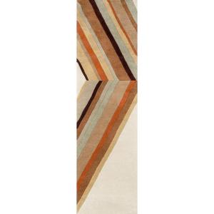 imageNovogratz by Momeni Delmar Ultralight Blue Runner Area Rug 23quot X 80quotBrown
