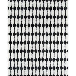 imageNovogratz by Momeni Retro Collection Stockings Shag Area Rug 20quot x 30quot TaupeBlack