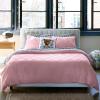 imageNovogratz By Utica Corbel 150 Thread Count 100 Cotton Soft Comfortable Cozy Bold Easy Care Geometric Textured Clip Jacquard Comforter Set Sage FullQueenPink