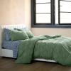 imageNovogratz By Utica Corbel 150 Thread Count 100 Cotton Soft Comfortable Cozy Bold Easy Care Geometric Textured Clip Jacquard Comforter Set Sage FullQueenGreen