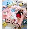 imageNovogratz By Utica Corbel 150 Thread Count 100 Cotton Soft Comfortable Cozy Bold Easy Care Geometric Textured Clip Jacquard Comforter Set Sage FullQueenPink