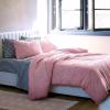imageNovogratz By Utica Corbel 150 Thread Count 100 Cotton Soft Comfortable Cozy Bold Easy Care Geometric Textured Clip Jacquard Comforter Set Sage FullQueenPink