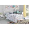 imageNovogratz Bright Pop Metal Twin Bed Frame with Headboard Adjustable Height for Underbed Storage Metal Slats Included Twin WhiteWhite
