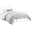 imageNovogratz Bright Pop Metal Twin Bed Frame with Headboard Adjustable Height for Underbed Storage Metal Slats Included Twin WhiteWhite