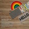 imageNovogratz by Momeni ALOHAALO15IVY1626 Aloha Collection Hello Hex Tile Door Mat 16quot x 26quot Ivory
