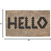 imageNovogratz by Momeni ALOHAALO15IVY1626 Aloha Collection Hello Hex Tile Door Mat 16quot x 26quot Ivory