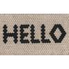 imageNovogratz by Momeni ALOHAALO15IVY1626 Aloha Collection Hello Hex Tile Door Mat 16quot x 26quot Ivory