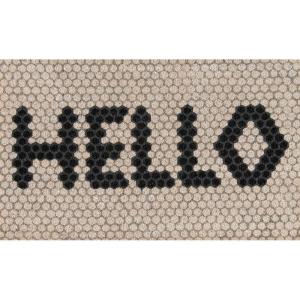imageNovogratz by Momeni ALOHAALO15IVY1626 Aloha Collection Hello Hex Tile Door Mat 16quot x 26quot Ivory