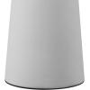 imageGLOBE Novogratz x 18quot Ceramic Table Lamp Matte Cream OffWhite Tapered Fabric Shade inLine Rocker Switch 5 Ft Clear Cord Home Office Desk Living RoomMatte Cream