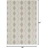 imageNovogratz by Momeni Malmo Diamond Polyester Ivory Area Rug 23quot X 76quot Runner5 x 76 Rectangular