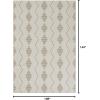 imageNovogratz by Momeni Malmo Diamond Polyester Ivory Area Rug 23quot X 76quot Runner9 x 12 Rectangular
