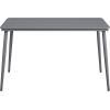 imageNovogratz Poolside Gossip April 50quot x 29quot Rectangular IndoorOutdoor Dining Table CharcoalCharcoal