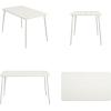 imageNovogratz Poolside Gossip April 50quot x 29quot Rectangular IndoorOutdoor Dining Table CharcoalWhite