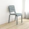 imageNovogratz Poolside Gossip June OutdoorIndoor Stacking Dining Chairs 2Pack Light GrayLight Gray