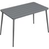 imageNovogratz Poolside Gossip April 50quot x 29quot Rectangular IndoorOutdoor Dining Table CharcoalCharcoal