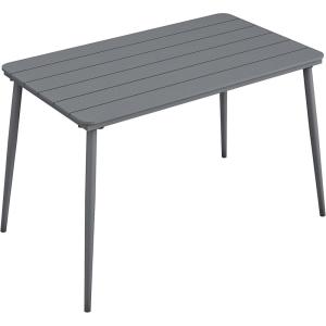 imageNovogratz Poolside Gossip April 50quot x 29quot Rectangular IndoorOutdoor Dining Table CharcoalCharcoal