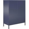 imageNovogratz Channing 2 Door Accent CabinetMesh Metal Locker NavyNavy