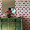 imageNovogratz x Tempaper Red Painted Lips Removable Peel and Stick Wallpaper 205 in X 165 ft Made in the USA