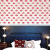 imageNovogratz x Tempaper Red Painted Lips Removable Peel and Stick Wallpaper 205 in X 165 ft Made in the USA