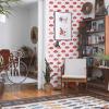 imageNovogratz x Tempaper Red Painted Lips Removable Peel and Stick Wallpaper 205 in X 165 ft Made in the USA