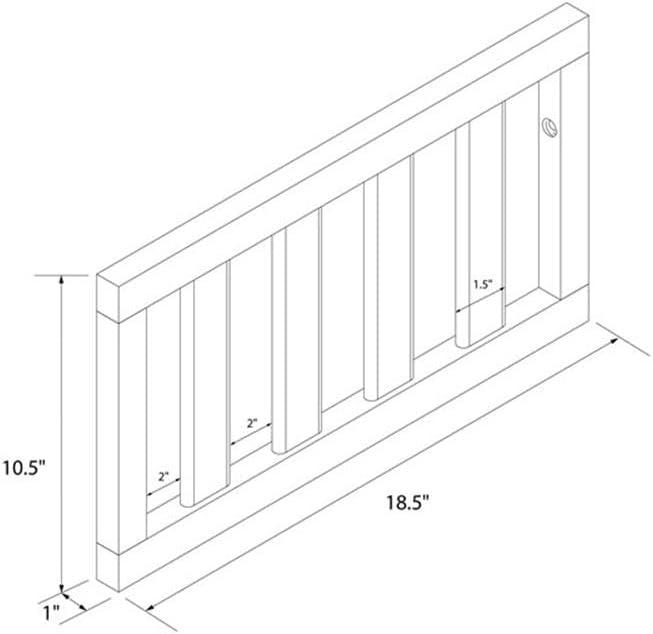 imageNovogratz Parker Toddler Rail White