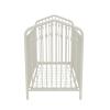 imageNovogratz Bushwick Metal Crib with Adjustable Mattress Height Off White