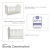 imageNovogratz Bushwick Metal Crib with Adjustable Mattress Height Off White
