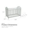 imageNovogratz Bushwick Metal Crib with Adjustable Mattress Height Olive