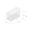 imageNovogratz Bushwick Metal Crib with Adjustable Mattress Height Olive