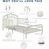 imageNovogratz Bushwick Metal Toddler Bed Off White