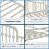 imageNovogratz Bushwick Metal Toddler Bed Off White