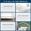 imageNovogratz Bushwick Metal Toddler Bed Off White