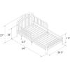 imageNovogratz Bushwick Metal Toddler Bed Sage Green