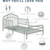 imageNovogratz Bushwick Metal Toddler Bed Sage Green