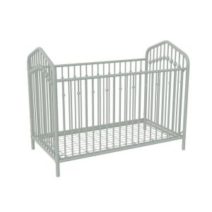imageNovogratz Bushwick Metal Crib with Adjustable Mattress Height Olive