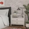 imageNovogratz Her Majesty 2 Drawer Nightstand Soft White