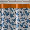 imageFamily of Cranes 100 Cotton Lightweight Top Buttonhole Machine Washable Easy Care Decorative Shower Curtain for Bathroom Blue 72quot W x 72quot L
