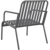 imageNovogratz Poolside Gossip Ola 4 Piece All Steel Conversation Set French BlueCharcoal
