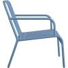 imageNovogratz Poolside Gossip Ola 4 Piece All Steel Conversation Set French BlueFrench Blue