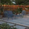 imageNovogratz Poolside Gossip Ola 4 Piece All Steel Conversation Set French BlueFrench Blue