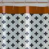 imageUmbria 100 Cotton Lightweight Top Buttonhole Machine Washable Easy Care Decorative Shower Curtain for Bathroom White 72quot W x 72quot L