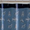 imageZebras in Love 100 Cotton Lightweight Top Buttonhole Machine Washable Easy Care Decorative Shower Curtain for Bathroom Blue 72quot W x 72quot L
