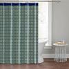 imageNovogratz by Utica Painted Plaid 100 Cotton Lightweight Top Buttonhole Machine Washable Easy Care Decorative Shower Curtain for Bathroom Green 72quot W x 72quot L