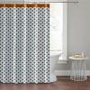 imageUmbria 100 Cotton Lightweight Top Buttonhole Machine Washable Easy Care Decorative Shower Curtain for Bathroom White 72quot W x 72quot L