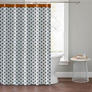 imageUmbria 100 Cotton Lightweight Top Buttonhole Machine Washable Easy Care Decorative Shower Curtain for Bathroom White 72quot W x 72quot L