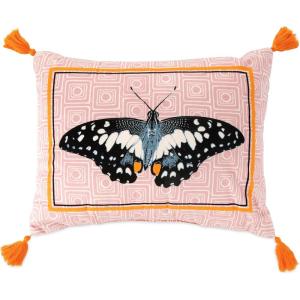 imageButterfly Breakfast Decorative Pillow 14inch x 18inch Pink