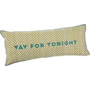 imageYay for Tonight Body Pillow 20x48 Green