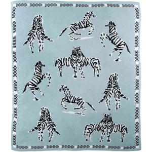 imageZebras in Love Super Soft Fun Cozy Decorative Animals Fringe Lightweight ampamp Breathable Throw for Sofa or Couch Blue 50W x 60L