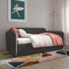 imageNovogratz 4243439N Daybed and Trundle Twin Over Twin Grey Velvet