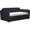 imageNovogratz 4243639N Daybed and Trundle Twin Over Twin Blue Velvet